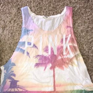 Bundle of PINK muscle tank tops
